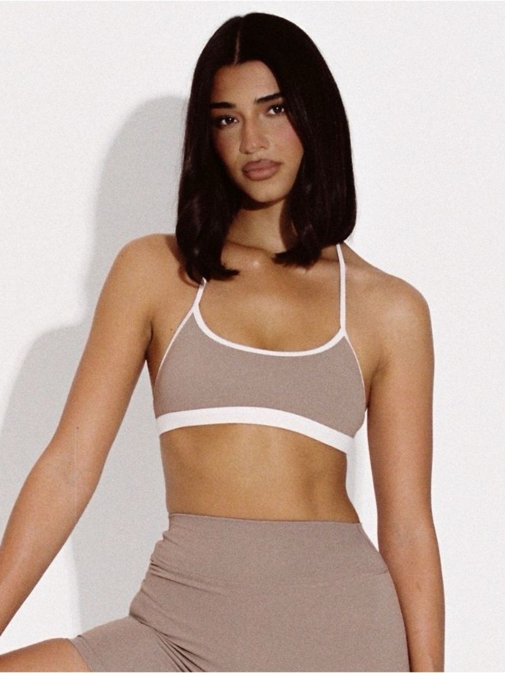 CSB Form Ava Crop in Latte Two Tone